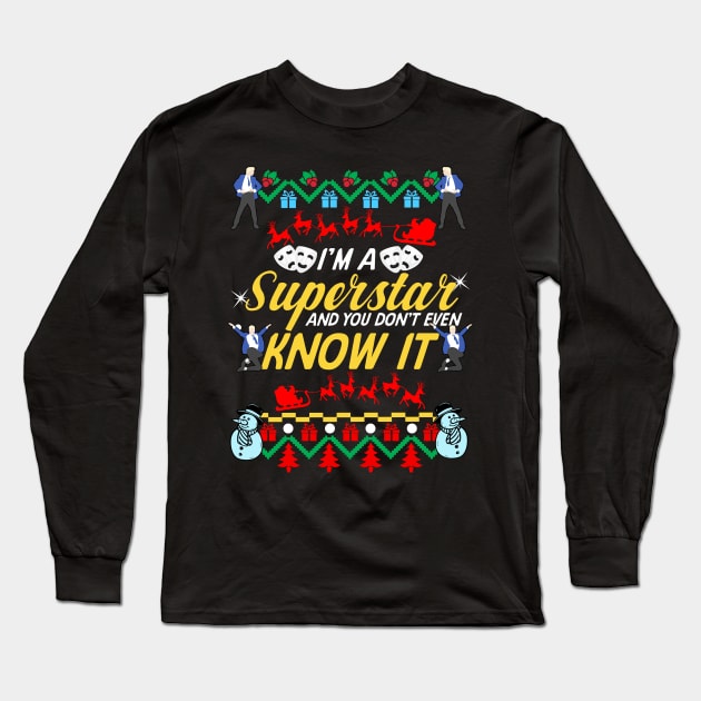 Jamie Ugly Christmas Sweater Long Sleeve T-Shirt by KsuAnn